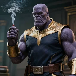 4K still of Thanos Smoking Marijuana, 8K