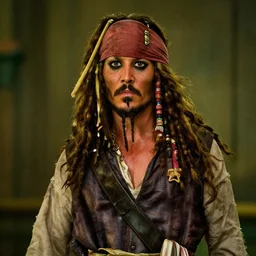 Caption Jack Sparrow as a Starfleet officer