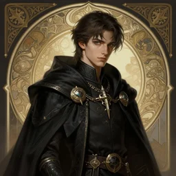 young shadow mage male acolyte, deep focus, d & d, fantasy, intricate, elegant, highly detailed, digital painting, artstation, concept art, matte, sharp focus, illustration, hearthstone, art by artgerm and greg rutkowski and alphonse mucha