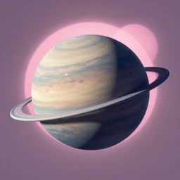 a planet floating in space, with a pink sun in the background, by Jessica Rossier and Wayne Barlowe Anato Finnstark 8k  geology space hubble star nebula