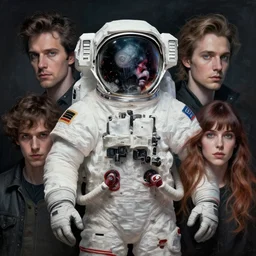 portrait, nightmare anomalies, astronaut by dariusz zawadzki, kenneth blom, mental alchemy, james jean, pablo amaringo, naudline pierre, contemporary art, hyper detailed