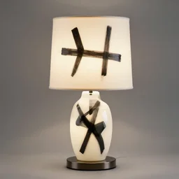 table lamp in the style of abstract expressionism designed by jackson pollock