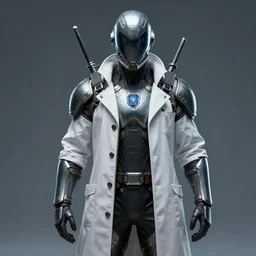 portrait photograph of a futuristic plague doctor warrior.  Extremely detailed. 8k