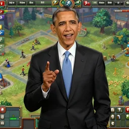 obama as a unit in a rts game