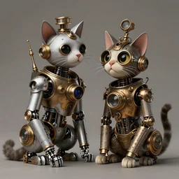 steampunk android cats dreaming