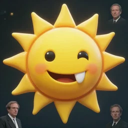 a sun cute sun smiling with one tooth of scifi film by style of Stanley Kubrick and Vince Gilligan,highly detailed, film cam