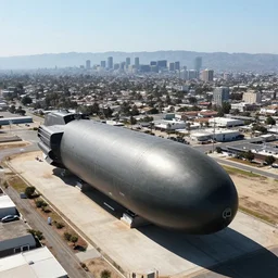 los angeles ariel drone shot : : nuclear bomb : :
