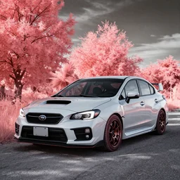 a portrait of a WRX in infrared