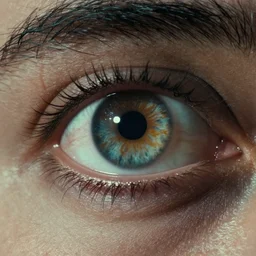 the strange creature in my eye, film still from the movie directed by denis villeneuve and david cronenberg with art direction by salvador dali and zdzisław beksinski, wide lens