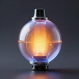 3 d render model of vape sphere, octane render, volumetric lighting, 4 k realistic render