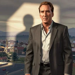 Nicolas Cage as an NPC in GTA San Andreas
