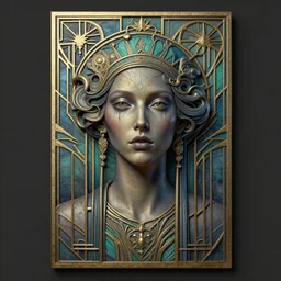 an art deco painting of trypophobia #film and ZBrush