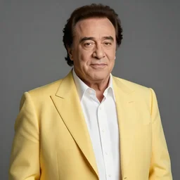 danny devito wearing a yellow suit