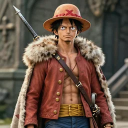 luffy in game of thrones, photography by bussiere rutkowski andreas roch ( by george morikawa )