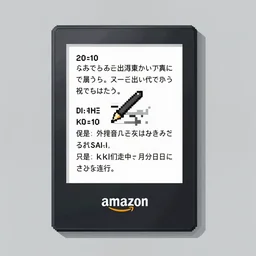 Amazon Kindle keyboard 3 pixelart, trending on artstation