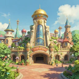 studio ghibli based amusement park, theme park, by wlop hyper realistic, photorealistic, hd, 8 k, unreal engine, detailed, vibrant, unreal engine, trending on artstation, photorealistic, octane, hyper detailed, trending on deviantart