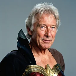 dslr photography of morgan freeman as wonderwoman, head and shoulders photography, cinematic, studio portrait