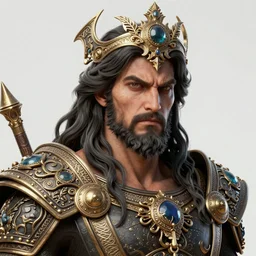 hyperrealist portrait of hades from hercules, ornate, epic, volumetric, octane render, unreal engine, hyperdetailed, intricate digital art, professional 3 d modeling, artgem, trending on artstation, fan art, by annie leibovitz