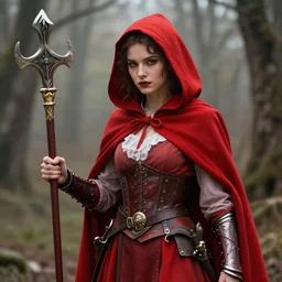 beautiful!! red riding hood warrior artgerm highly detailed 8 k hdr smooth sharp focus high resolution award - winning photo photorealistic