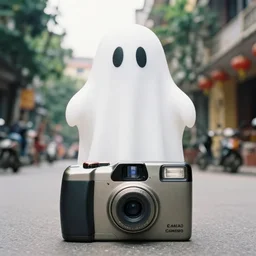 1 9 9 0, disposable camera, flash, pov, hanoi street, meaty ghost creature standing tall in the middle of the road, creature, many legs, standing, meat, ooze, slime, veins, wet