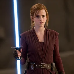 Movie still of Emma Watson in Star Wars