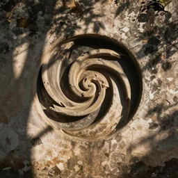 closeup of an old wall pareidolia