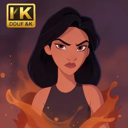 ugly adult woman character portrait, by disney animation, highly detailed, dynamic shadows, 4 k, splash art