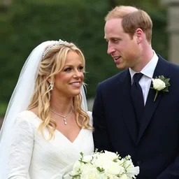 prince william marrying britney spears, wedding photos on instagram, official photos, wedding photo