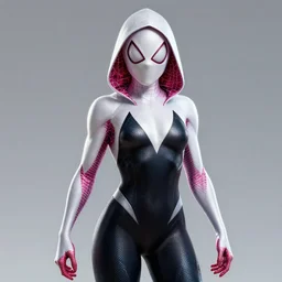 Spider-Gwen digital art, ultra detailed, ultra realistic, art by greg rutkowski, trending on artstation