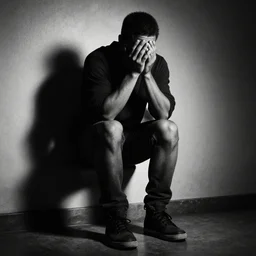 tony hawk with no legs, photograph, black and white, emotional lighting, moody shadows, 4 k