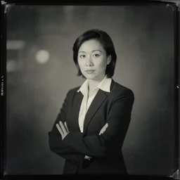fujifilm superia x - tra 4 0 0 photograph of business lady at night volumetric wetplate