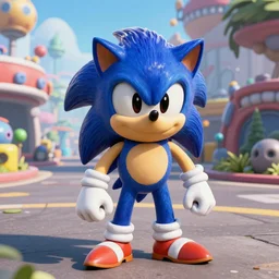 sonic the hedgechock in in csgo, detailed, cgi render, 8K, cinematic