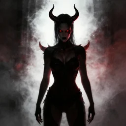 Personification of evil, digital art