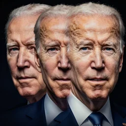 joe biden fight club, detailed faces