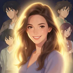 portrait lady miss woman smile focus attractive eye enchanted official fanart behance hd artstation by Jesper Ejsing, by RHADS, Makoto Shinkai and Lois van baarle, ilya kuvshinov, rossdraws portrait radiating a glowing aura