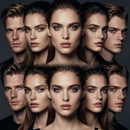 a fashion photo of a beautiful model, by ted gibson, jen atkin, tom eerebout, elizabeth saltzman, peter lindbergh, tim walker, symmetry, full face, detailed face, studio lighting, dlsr,
