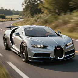 Beautiful Close-up Product Render of the latest Bentley, Ferrari, Bugatti fusion car model driving down a country road. Powerful Engine. Ultra-luxury. Render in Unreal Engine 6, lighting Demo. 4K HD Wallpaper. Premium Prints Available.