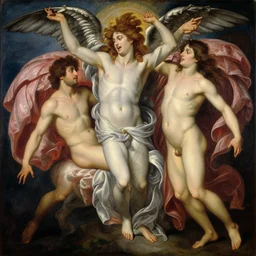painting of psyche and eros, 1 9 0 1, highly detailed, vivid, high quality