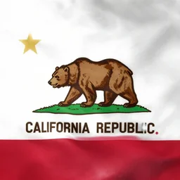 improved flag design for the state of california. new california republic, state flag, two - headed bear, fallout new vegas