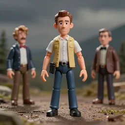 product photography of a plastic action figure steve buscemi, depth of field, zeiss lens, detailed, centered, by erwin olaf, joop geesink, pixar, realistic materials, wes anderson