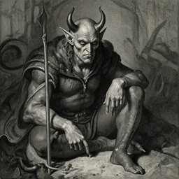 tom waits as the goblin king by gustave dore