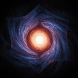 the universe folding into it's cosmic bliss, event horizon, by bruce munro, dramatic lighting, smooth, sharp focus, extremely detailed, aesthetically pleasing composition, octane render