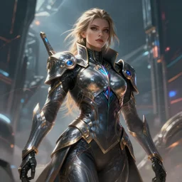 powerful, woman, final fantasy, future style, d & d, fantasy, digital painting, cinematic lighting, highly detailed, artstation, concept art, illustration, smooth, sharp focus, greg rutkowski, wlop, editor's pickup, trending on artstation, trending on deviantart, 4 k,
