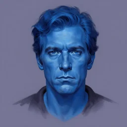portrait of a blue Nos from Salem's Lot (1979), highly detailed, centered, solid color background, digital painting, artstation, concept art, smooth, sharp focus, illustration, Basil Gogos, Joseph Christian Leyendecker, Les Edwards, Ed Repka, WLOP, Artgerm