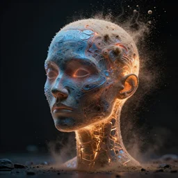 neural dust. award - winning digital masterpiece by mordecai ardon. stunning lighting