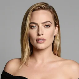 margot robbie portrait, 8k