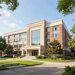 mpstme building with an actual campus