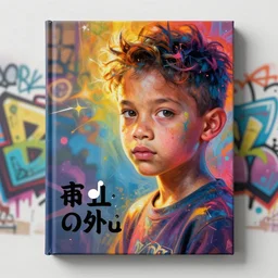 a cover for a book about kids doing graffiti