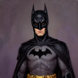 tim burton ´ s batman painted as a classic œil portrait, by gericault, beautiful, trending on artstation
