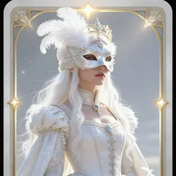 art by artgerm and greg rutkowski. a lonely elegant and grace female boss in elden ring. magic card art. sunny. rim light!! renaissance noble costume, gorgeous mask!! feathers, sharp edges, stage light on shining crown, sense of awe. delicate features. bright white. ultra realistic. c 4 d ultra clear detailed
